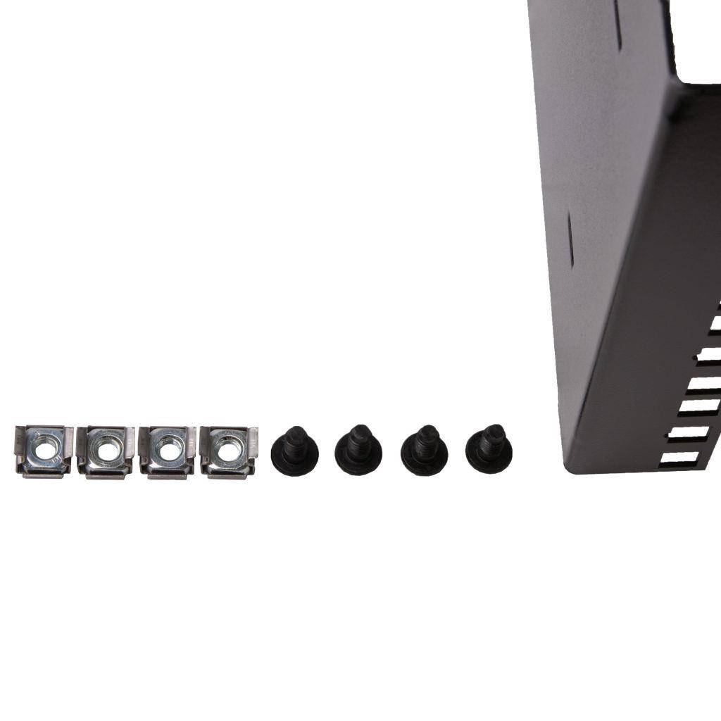 Rockstable 4 HE 19" Wandmontagerahmen - Montageset - Schwarz - SPCC - Stahl - 4U - Quadratisch - off