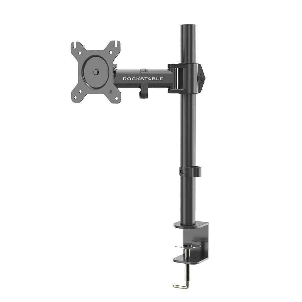 Rockstable Monitorarm, 13-32 Zoll Flat oder Curved Bildschirme, Monitorhalterung max. 8kg pro Monito
