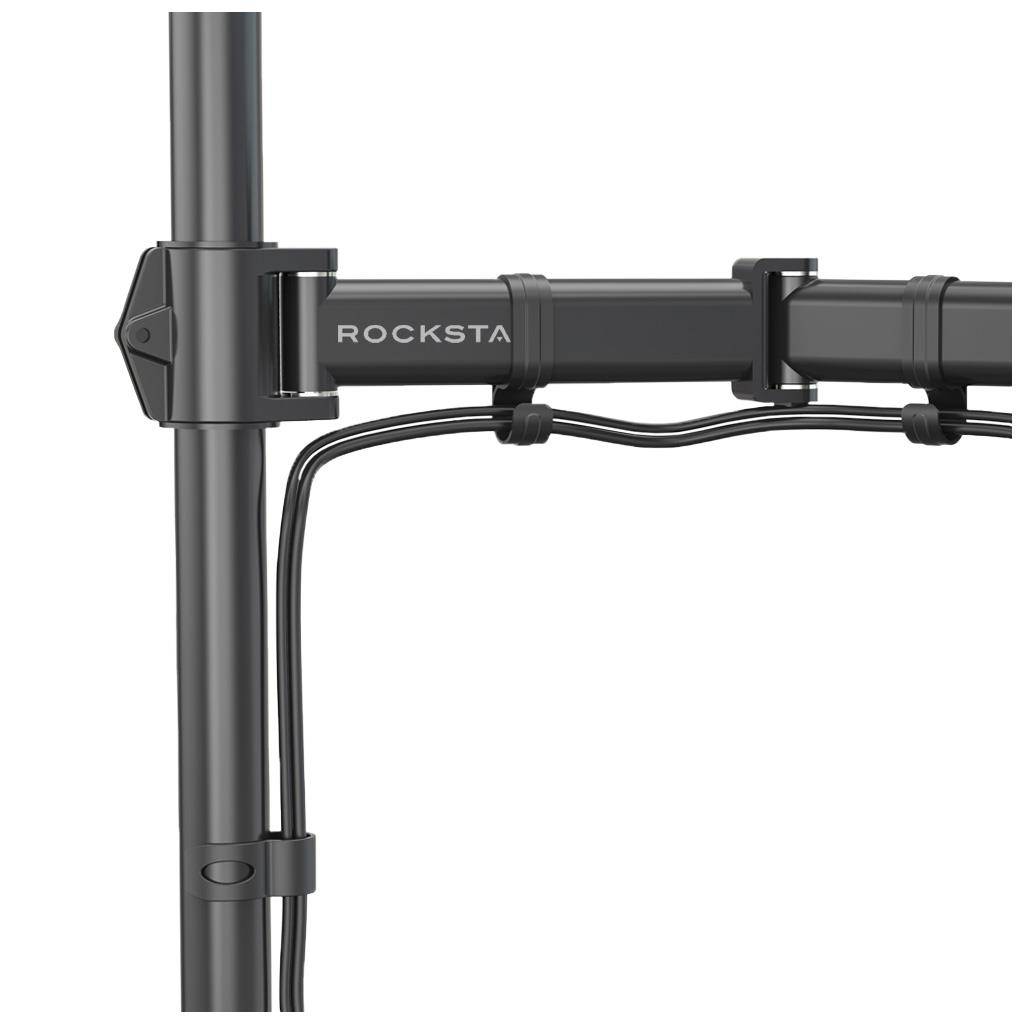 Rockstable Monitorarm, 13-32 Zoll Flat oder Curved Bildschirme, Monitorhalterung max. 8kg pro Monito
