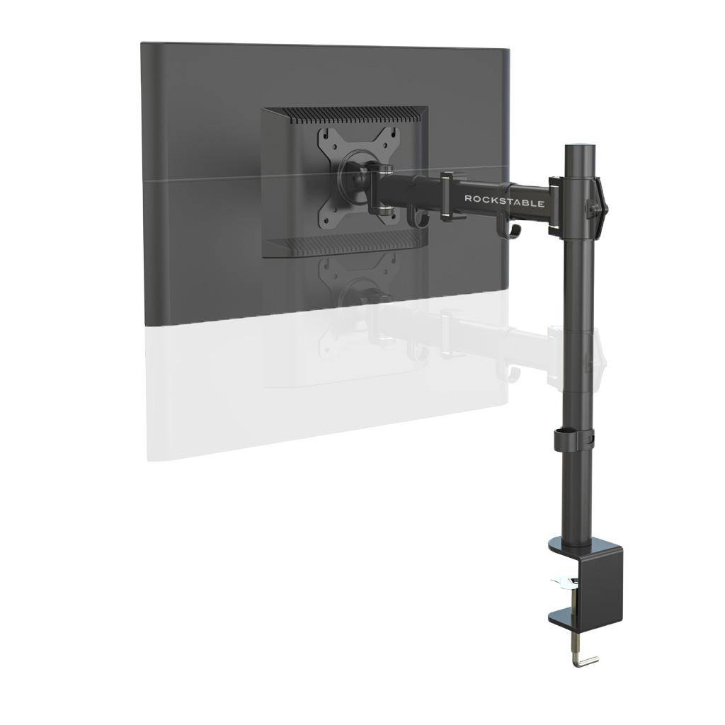 Rockstable Monitorarm, 13-32 Zoll Flat oder Curved Bildschirme, Monitorhalterung max. 8kg pro Monito