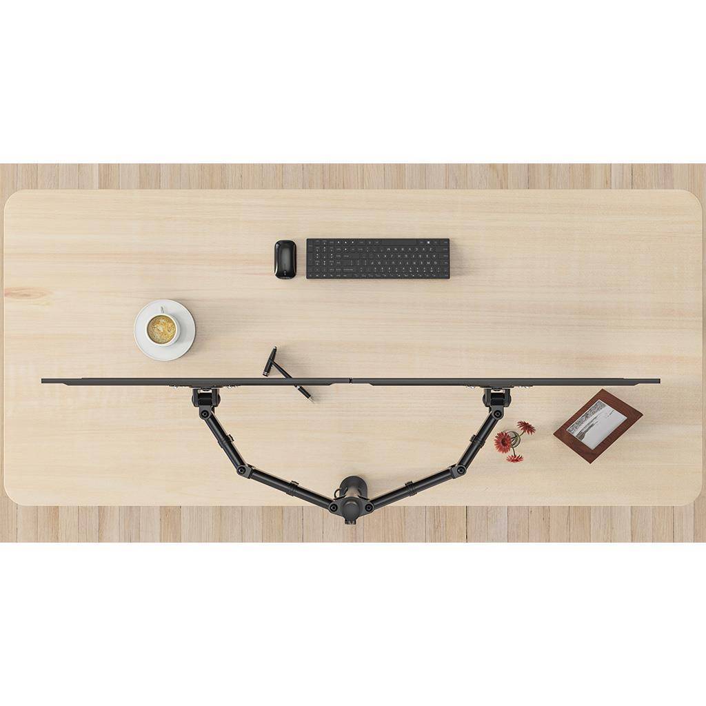 Rockstable Monitorarm, 13-32 Zoll Flat oder Curved Bildschirme, Monitorhalterung max. 8kg pro Monito