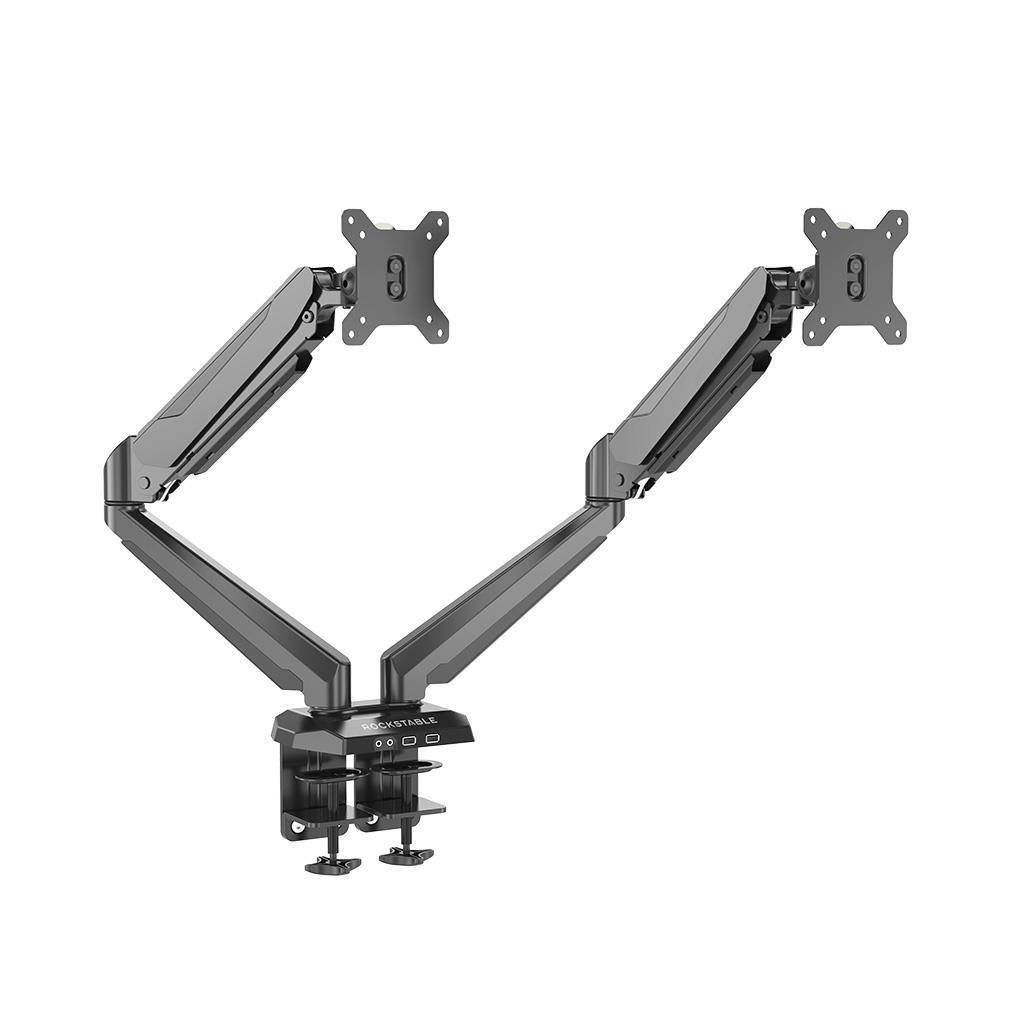 Rockstable Gasfeder Monitor Halterung für 13-32 Zoll Bildschirme, Monitor Tischhalterung Höhenverste