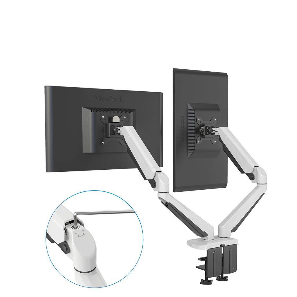 Rockstable Gasfeder Monitor Halterung für 13-32 Zoll Bildschirme, Monitor Tischhalterung Höhenverste