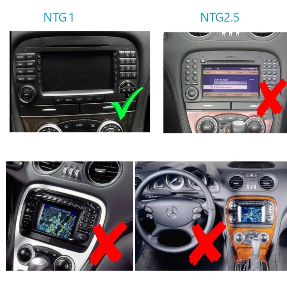 Für Mercedes SL R230 NTG1 7"Touch Android Autoradio GPS Navi Soundsystem CarPlay