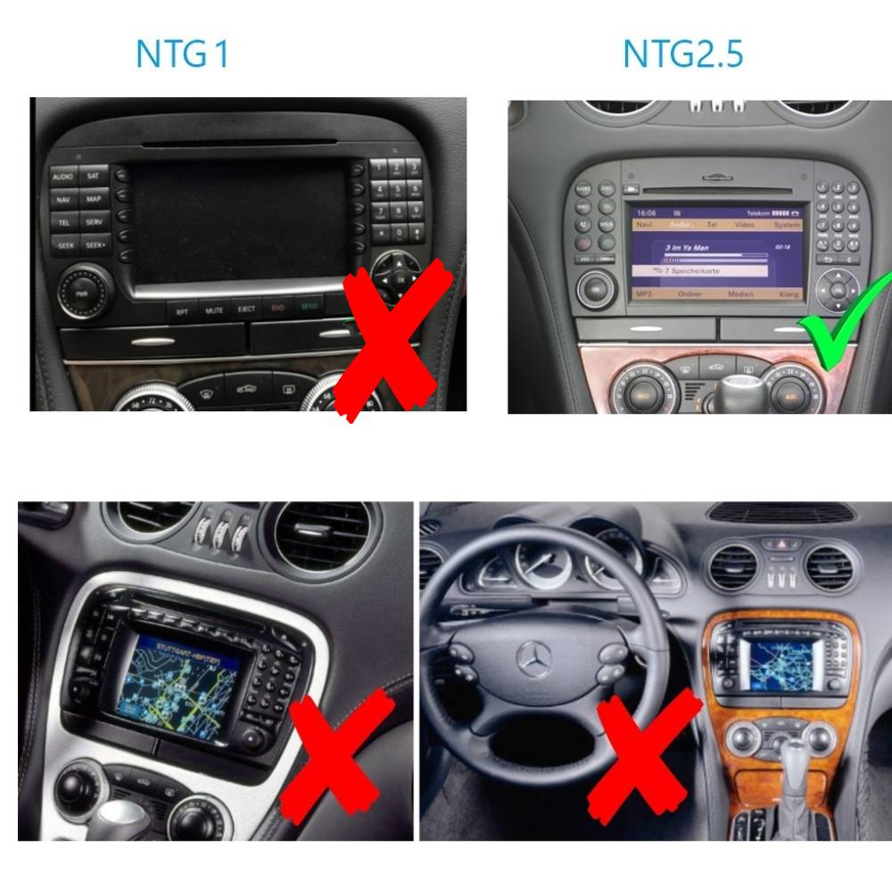 Für Mercedes SL R230 NTG 2.5 7" Touchscreen Android Autoradio GPS Navi CarPlay