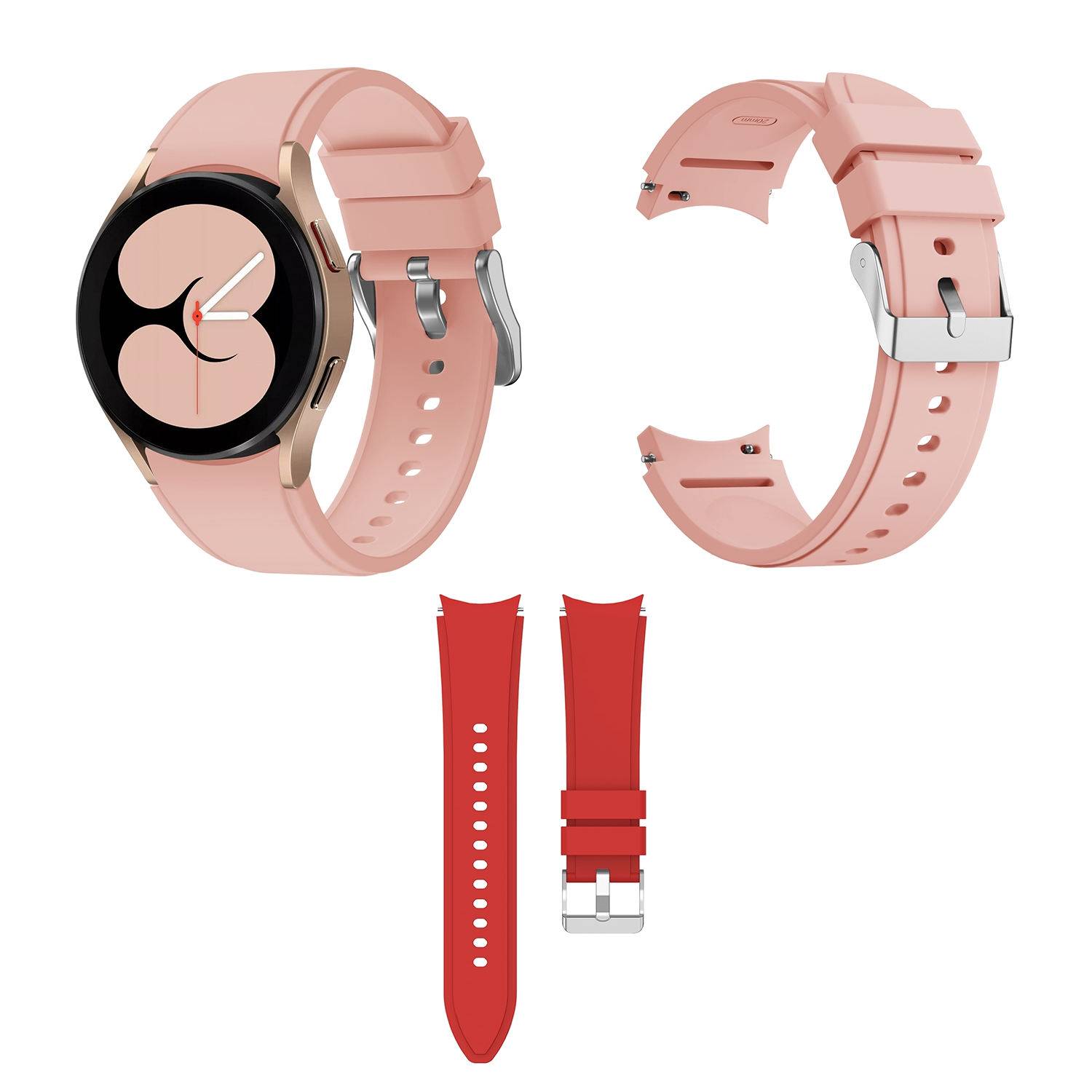 Für Samsung Galaxy Watch FE 6 5 4 Normal Pro Classic Silikon Armband