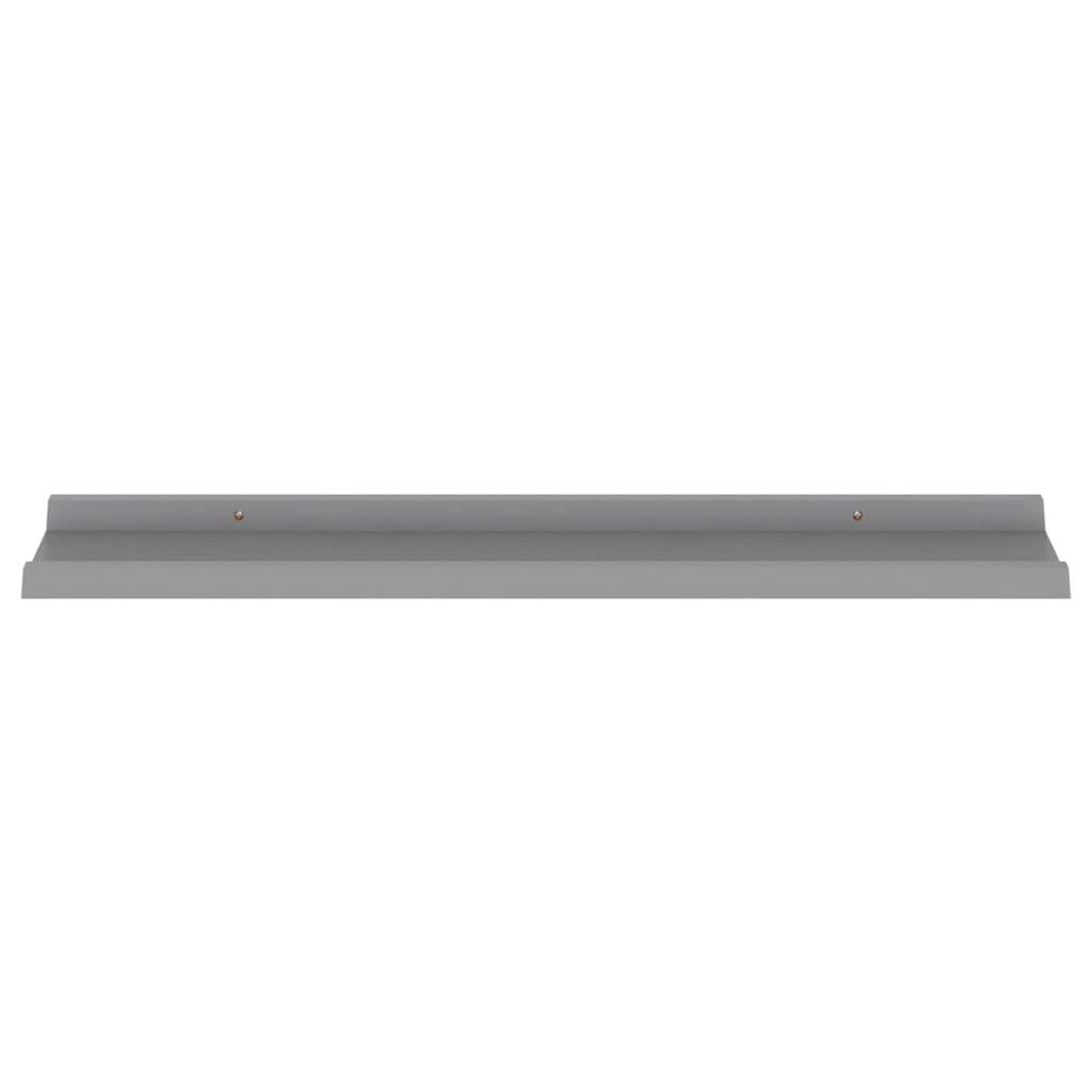 vidaXL Wandregale 4 Stk. Grau 80x9x3 cm