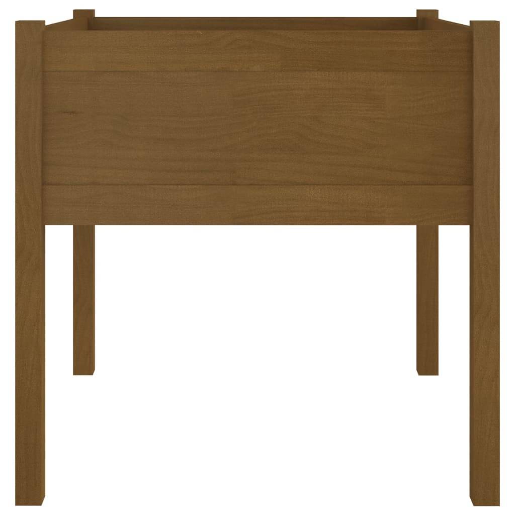 vidaXL Pflanzkübel Honigbraun 70x70x70 cm Massivholz Kiefer