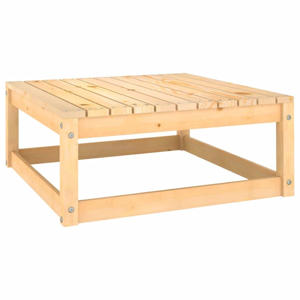 vidaXL Gartenhocker mit Kissen 2 Stk. Massivholz Kiefer