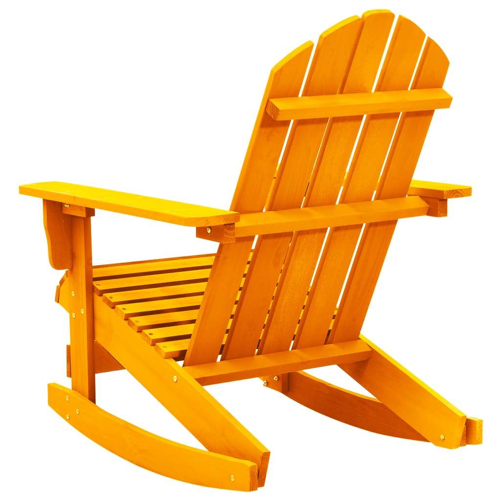 vidaXL Adirondack-Schaukelstuhl Massivholz Tanne Orange