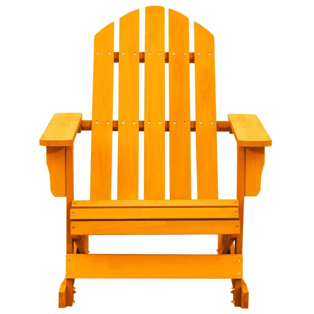vidaXL Adirondack-Schaukelstuhl Massivholz Tanne Orange