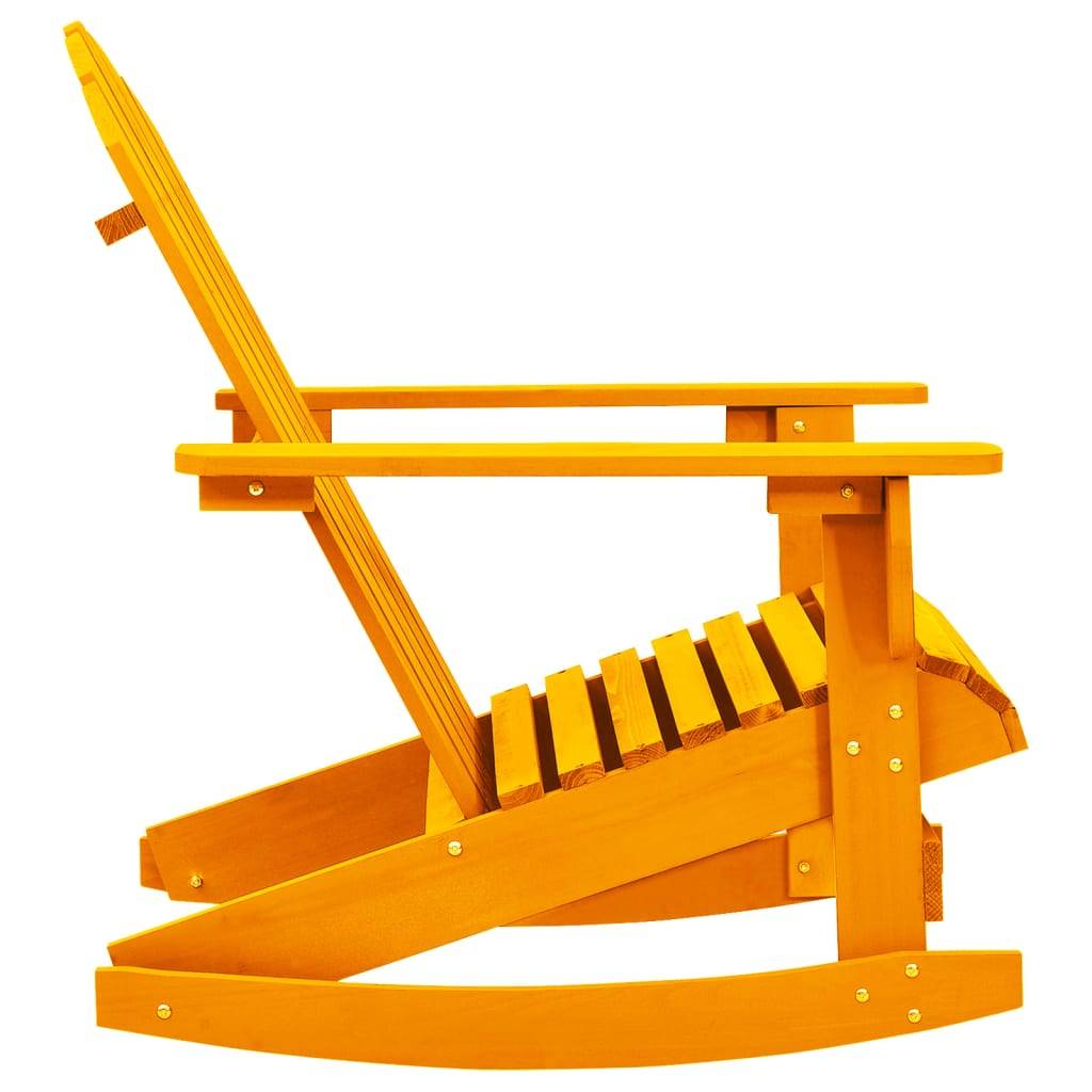 vidaXL Adirondack-Schaukelstuhl Massivholz Tanne Orange