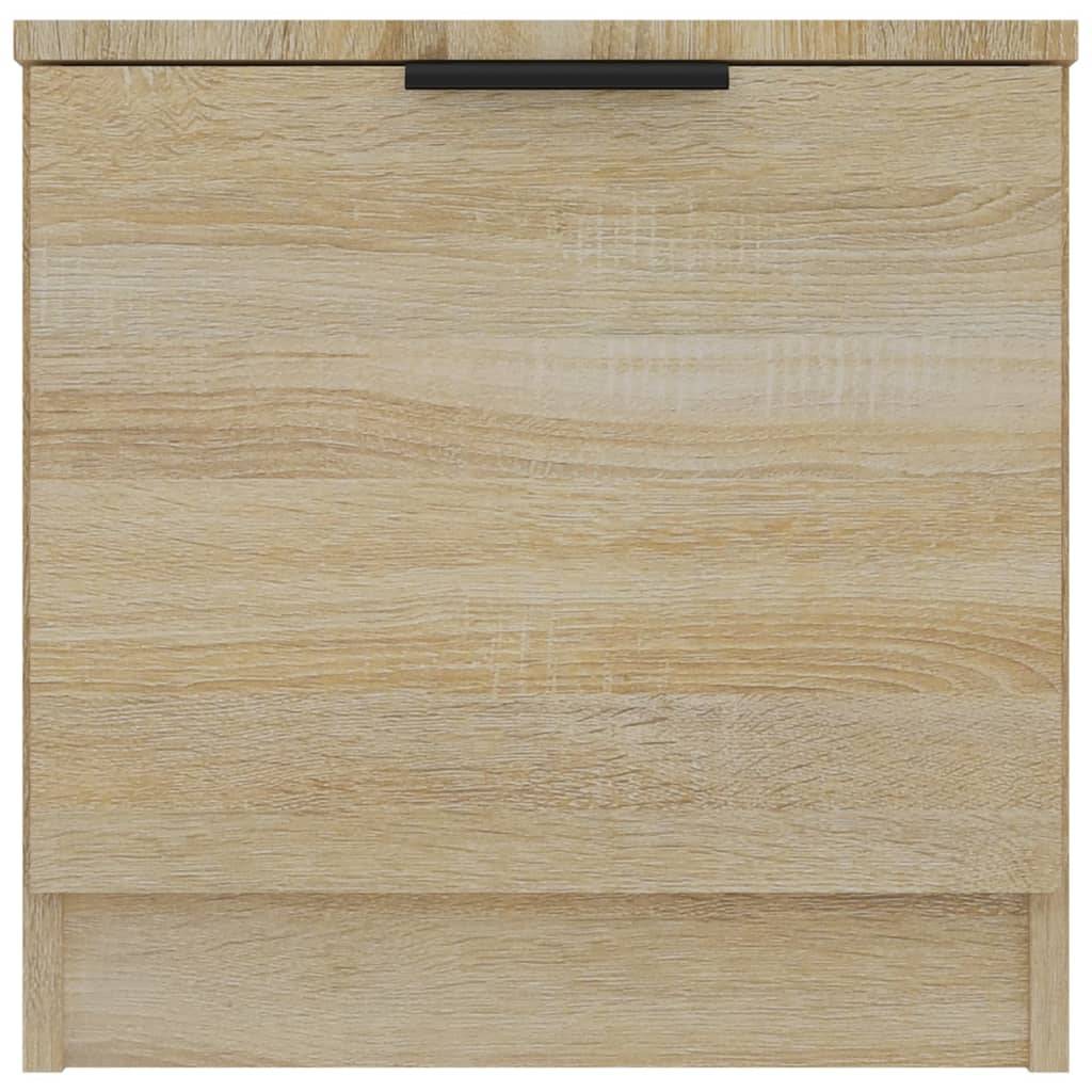 vidaXL Nachttische 2 Stk. Sonoma-Eiche 40x39x40 cm