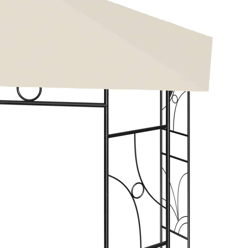 vidaXL Pavillon 4x3x2,7 m Creme 160 g/m²