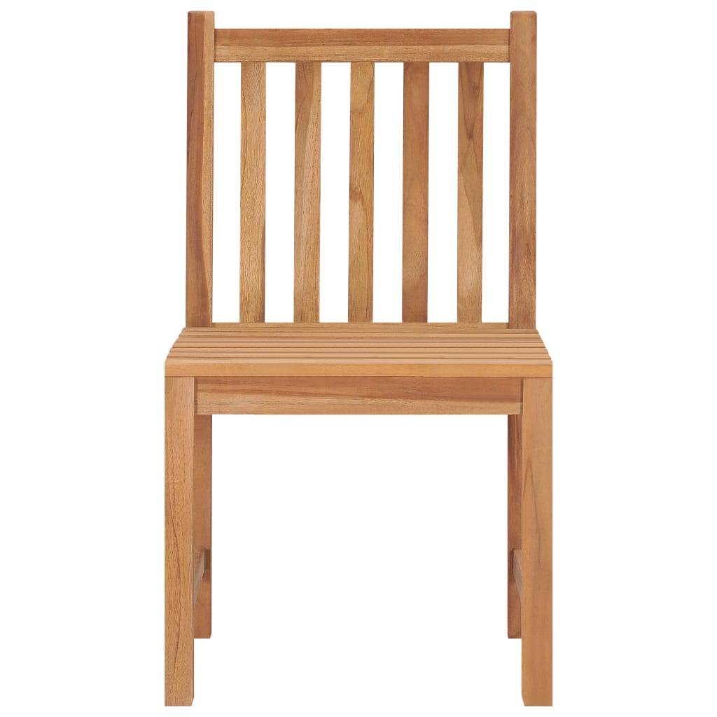 vidaXL Gartenstühle 8 Stk. Massivholz Teak