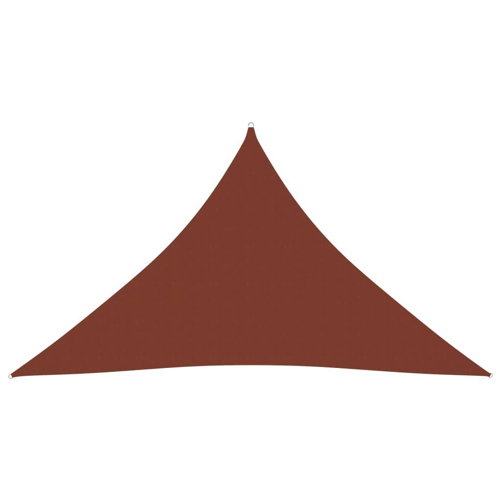 vidaXL Sonnensegel Oxford-Gewebe Dreieckig 4x4x5,8 m Terrakotta-Rot