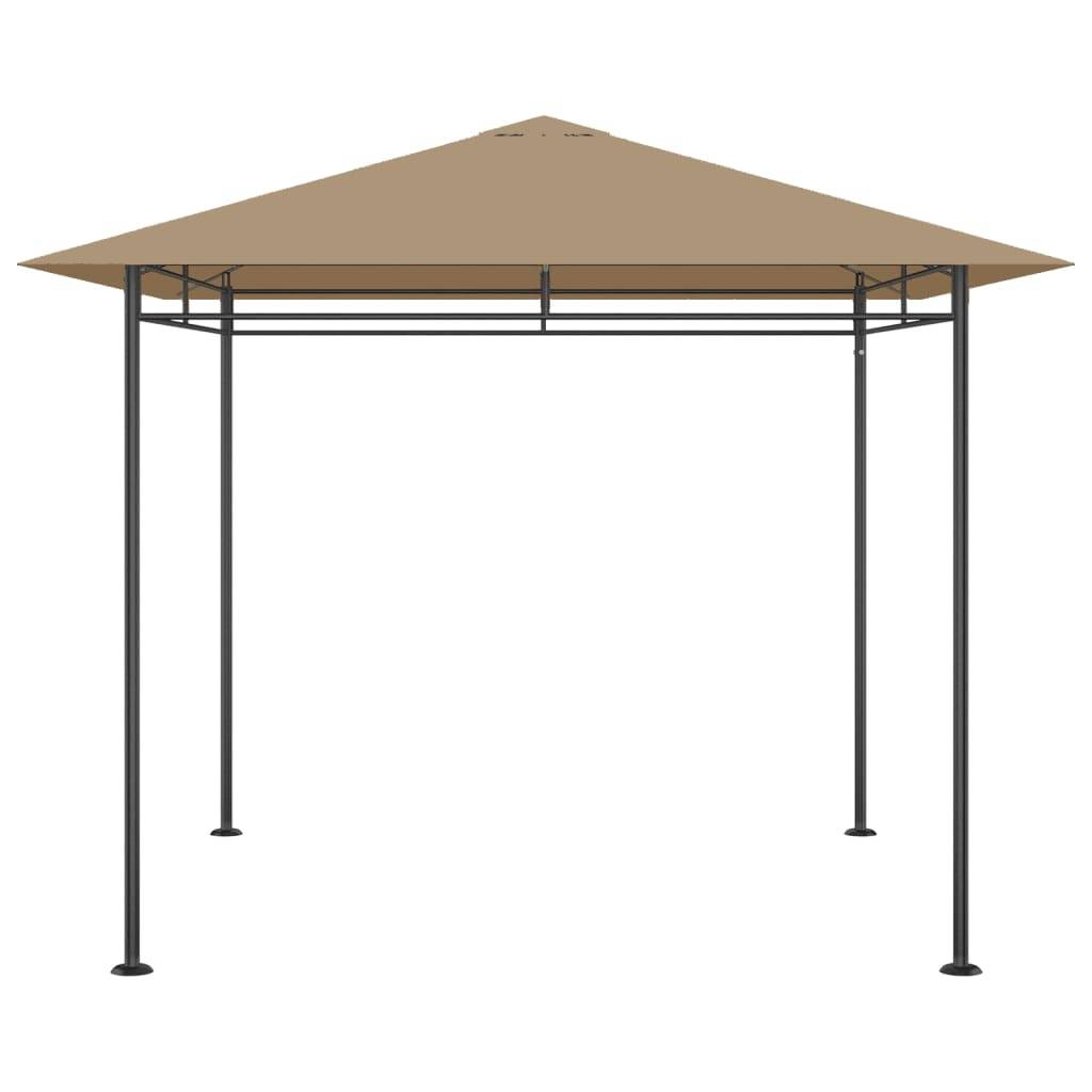 vidaXL Pavillon 3x3x2,7 m Taupe 180 g/m²