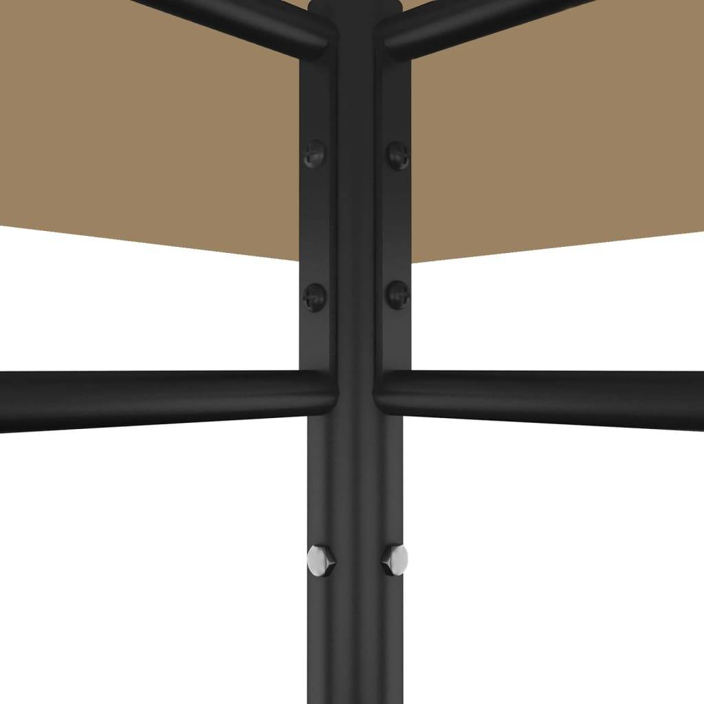 vidaXL Pavillon 3x3x2,7 m Taupe 180 g/m²