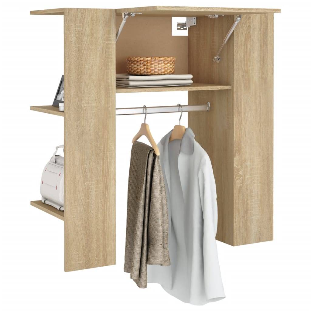 vidaXL Flurschrank Sonoma-Eiche 97,5x37x99 cm Holzwerkstoff