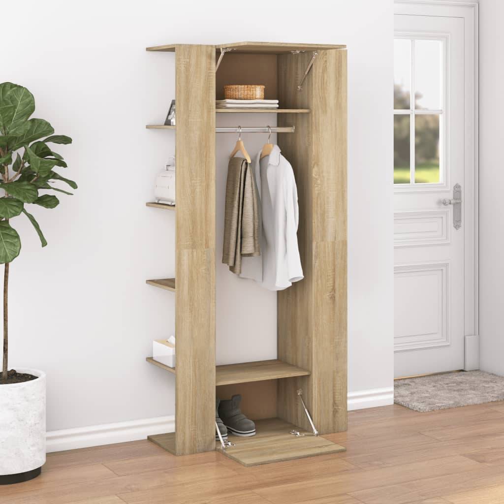 vidaXL Flurschrank Sonoma-Eiche 97,5x37x99 cm Holzwerkstoff