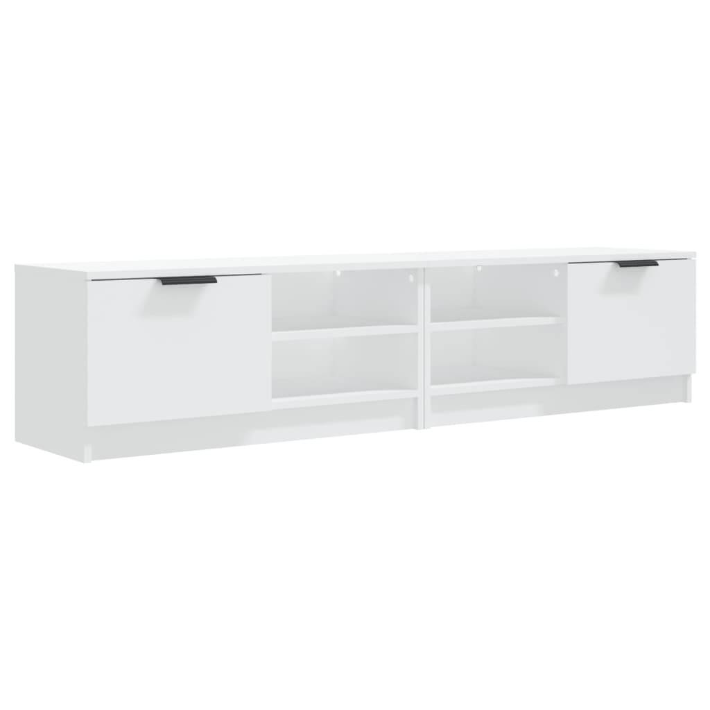 vidaXL TV-Schränke 2 Stk. Weiß 80x35x36,5 cm Holzwerkstoff
