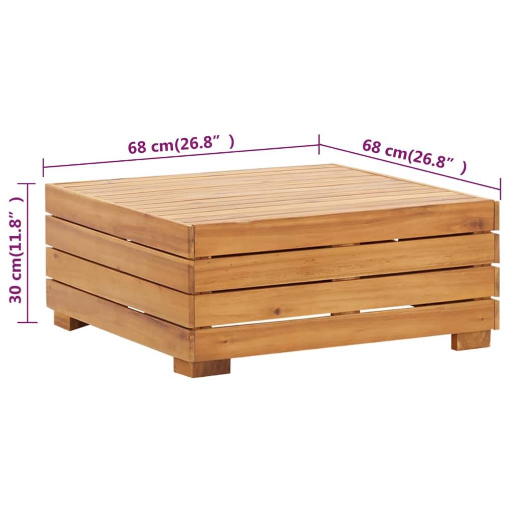 vidaXL 2-tlg. Garten-Lounge-Set mit Kissen Massivholz Akazie