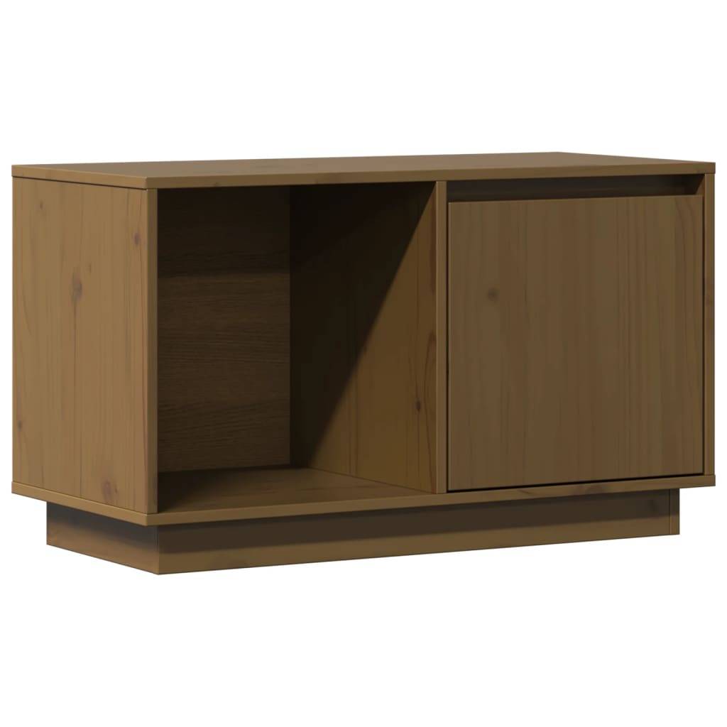 vidaXL TV-Schrank Honigbraun 74x35x44 cm Massivholz Kiefer