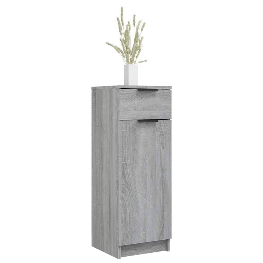 vidaXL Badschrank Grau Sonoma 32x34x90 cm Holzwerkstoff