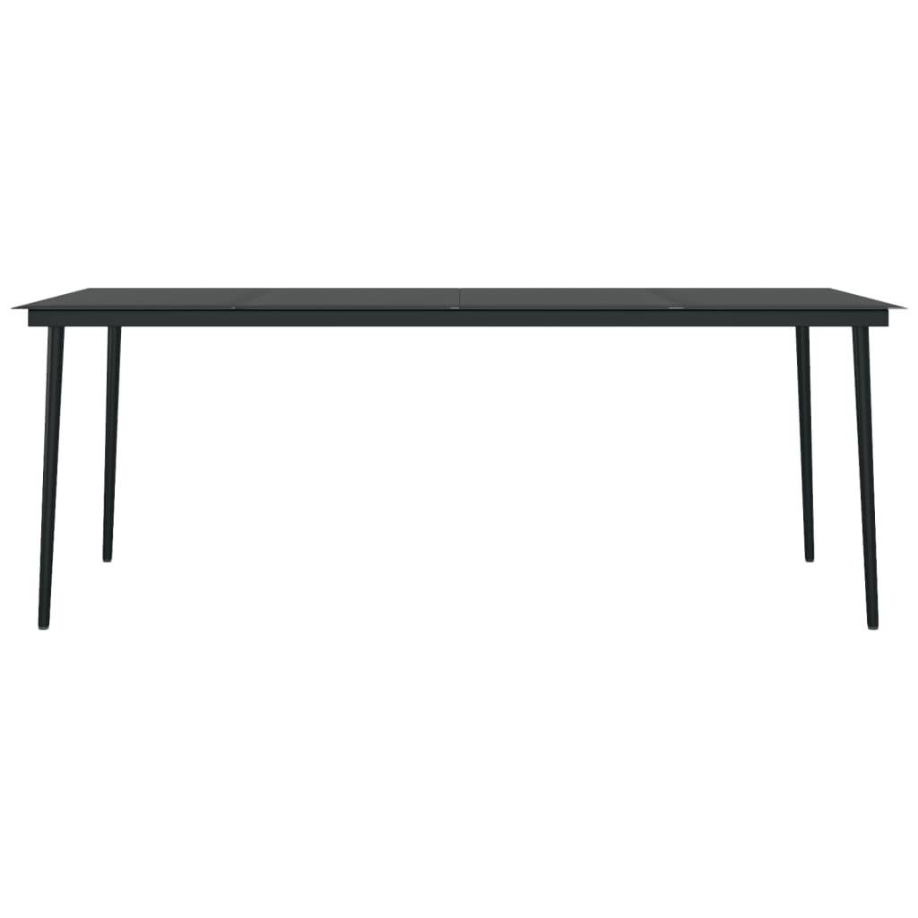 vidaXL 9-tlg. Garten-Essgruppe mit Kissen Poly Rattan und Glas