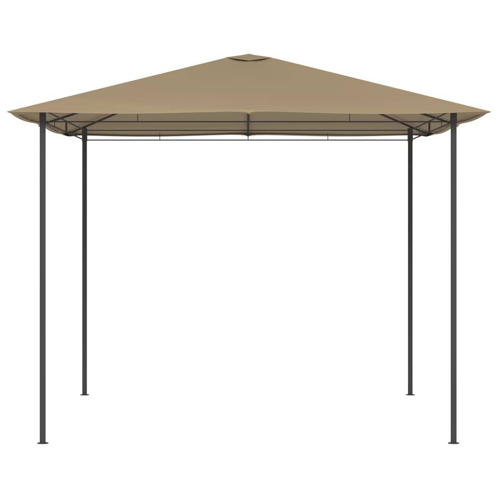 vidaXL Pavillon 3x3x2,6 m Taupe 160 g/m²