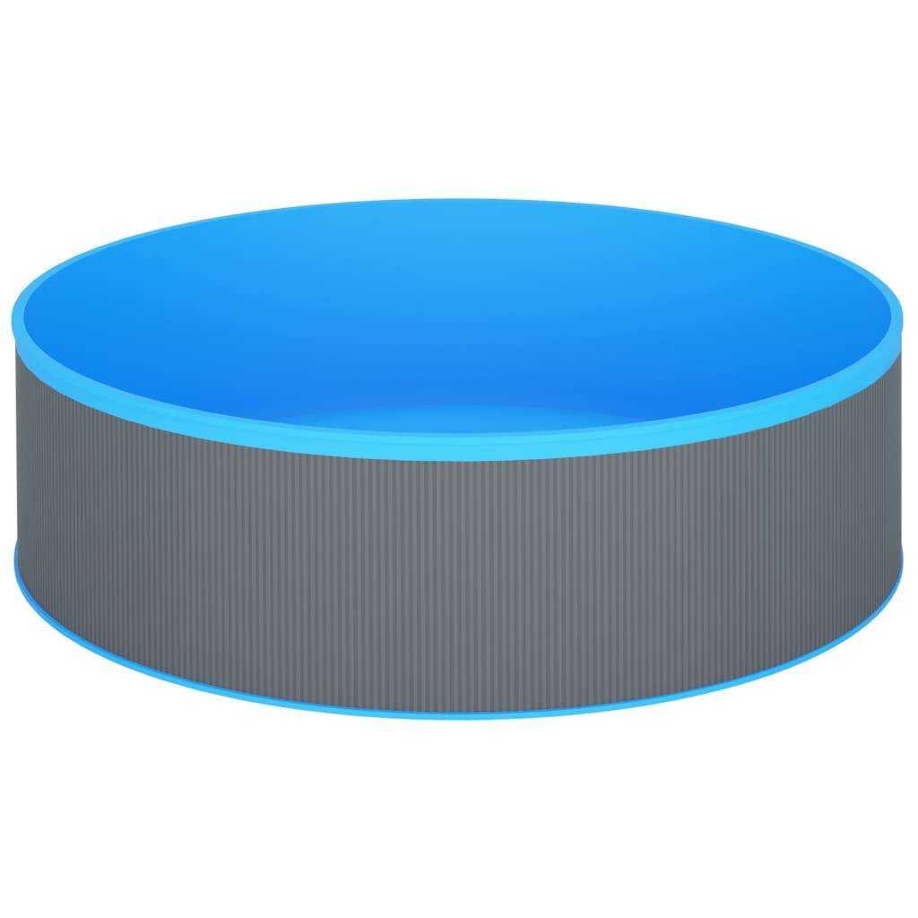 vidaXL Planschbecken 350x90 cm Grau