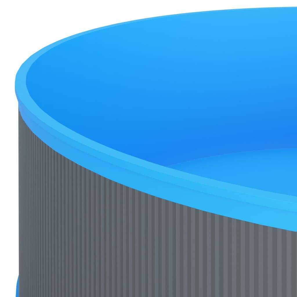 vidaXL Planschbecken 350x90 cm Grau