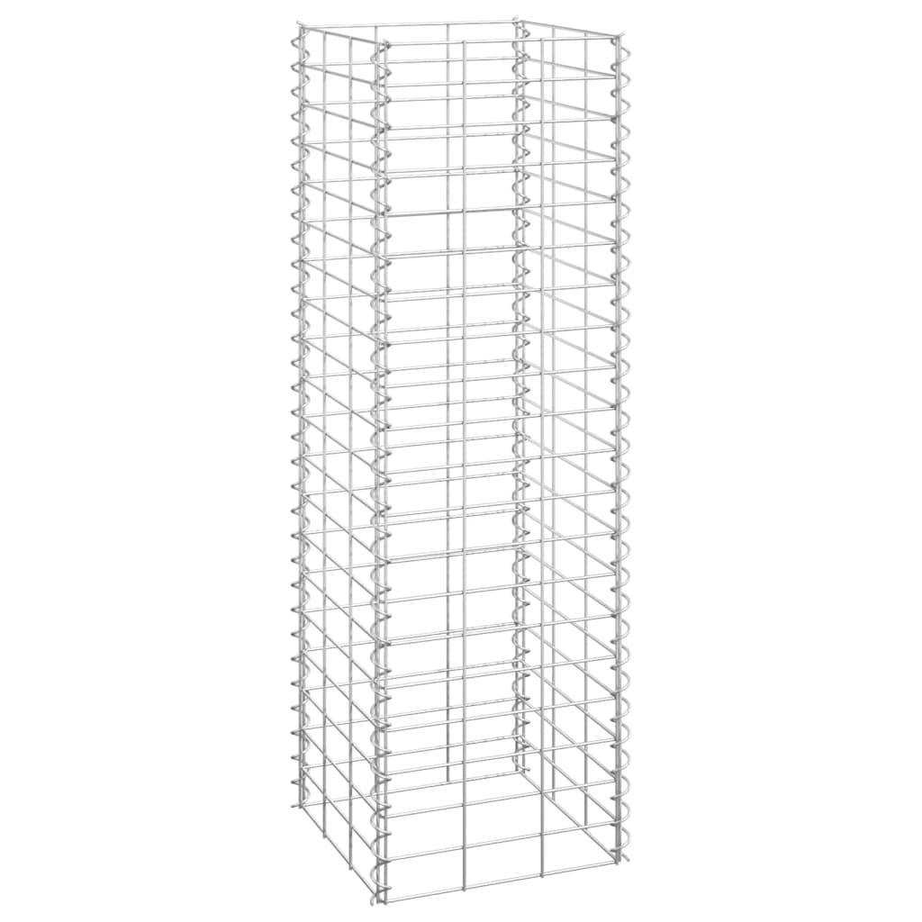 vidaXL Gabionen-Hochbeete 3 Stk. 30x30x100 cm Eisen