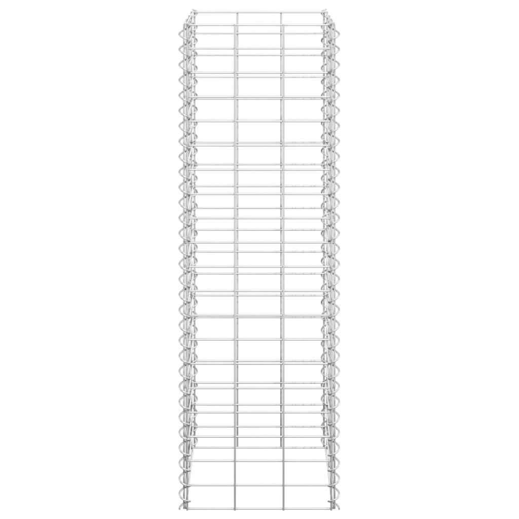 vidaXL Gabionen-Hochbeete 3 Stk. 30x30x100 cm Eisen