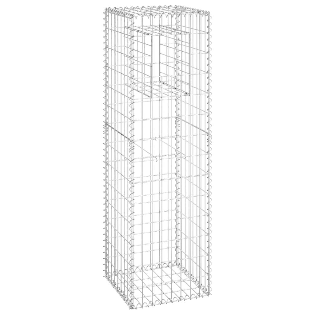 vidaXL Gabionensäule 40x40x140 cm Eisen