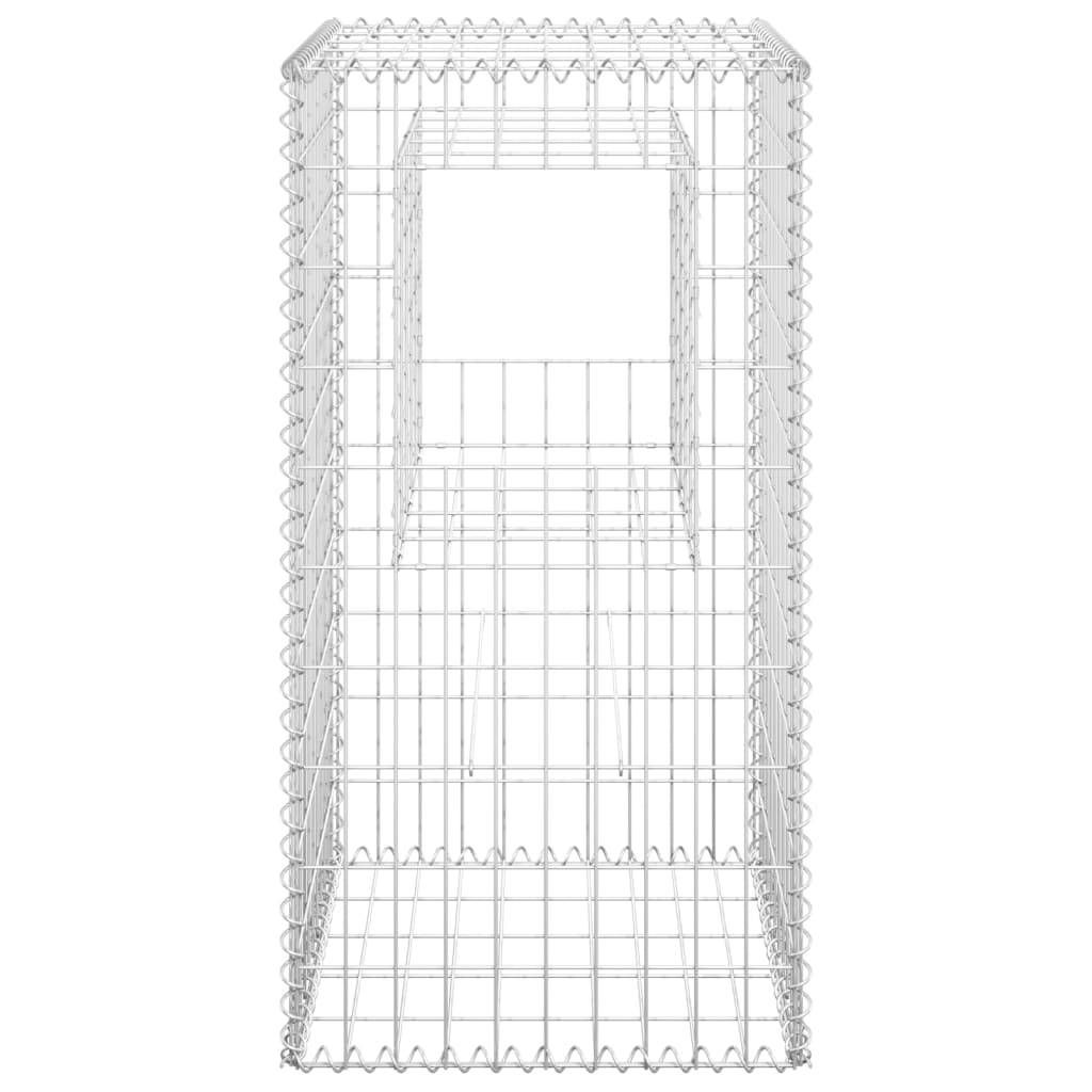 vidaXL Gabionensäulen 2 Stk. 50x50x100 cm Eisen