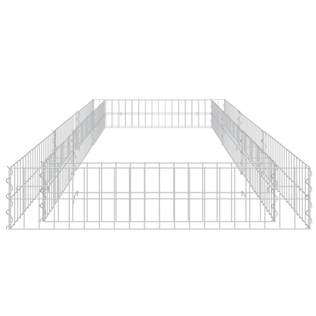 vidaXL Gabionen-Hochbeet Verzinkter Stahl 300x100x20 cm