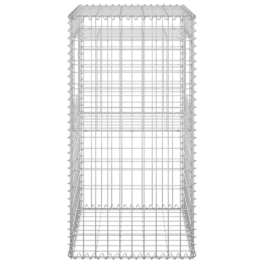 vidaXL Gabionensäule 50x50x100 cm Eisen