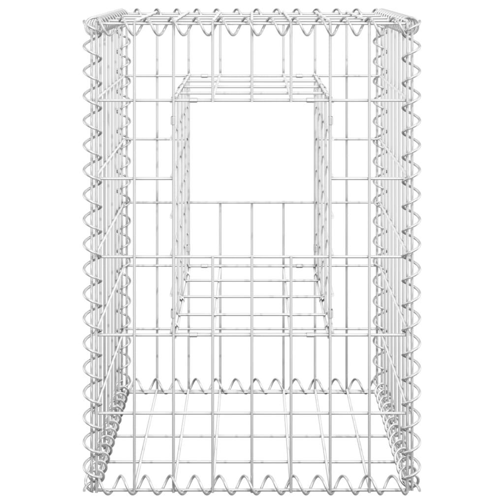 vidaXL Gabionensäulen 2 Stk. 40x40x60 cm Eisen