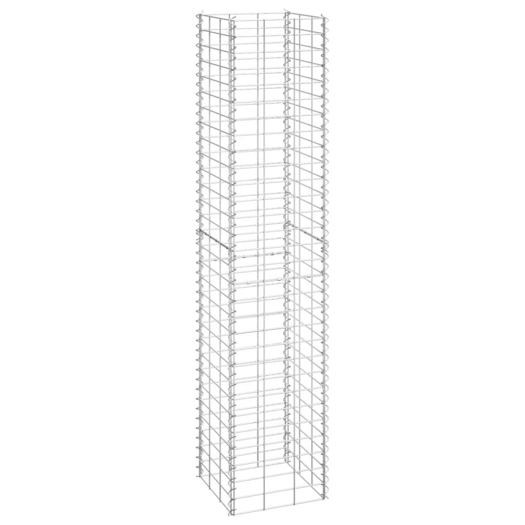 vidaXL Gabionen-Hochbeete 3 Stk. 30x30x150 cm Eisen