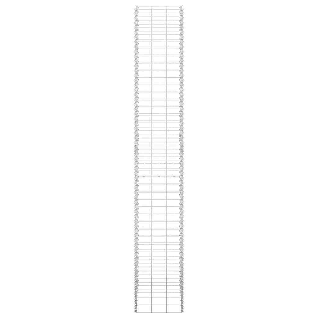 vidaXL Gabionen-Hochbeete 3 Stk. 30x30x200 cm Eisen