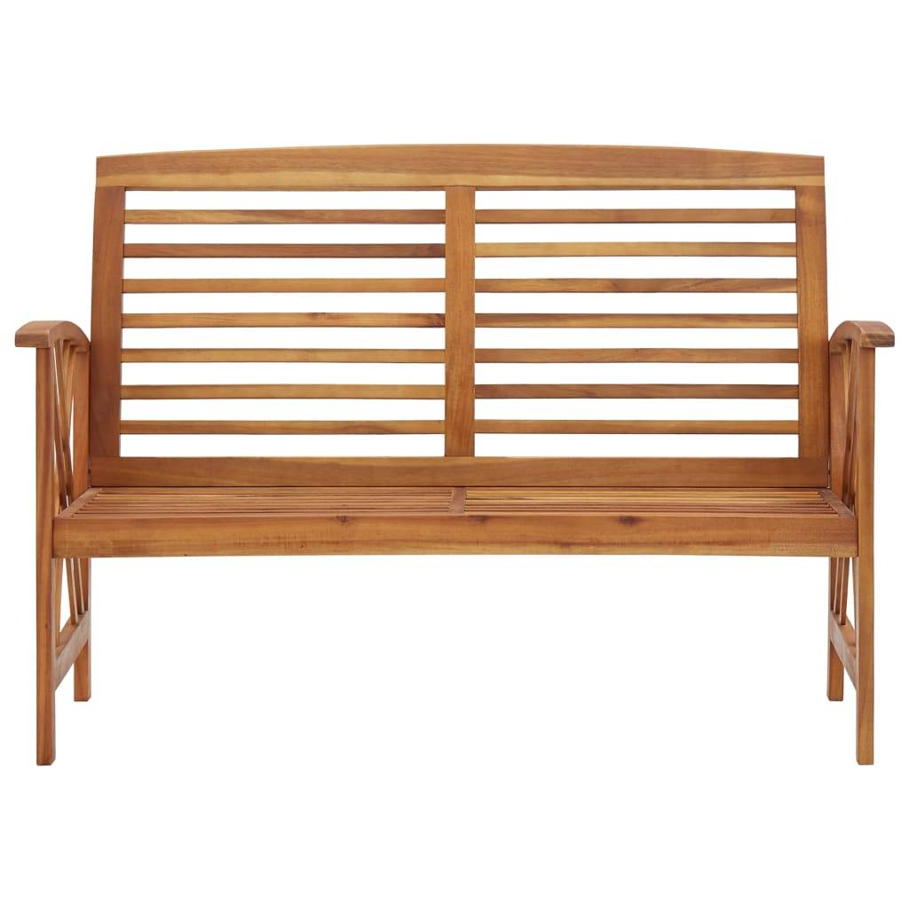 vidaXL Gartenbank 119 cm Massivholz Akazie