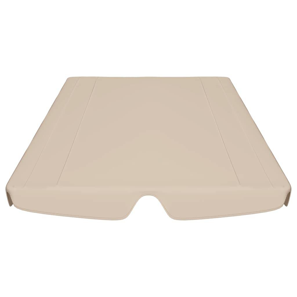 vidaXL Ersatzdach für Hollywoodschaukel Beige 150/130x105/70 cm