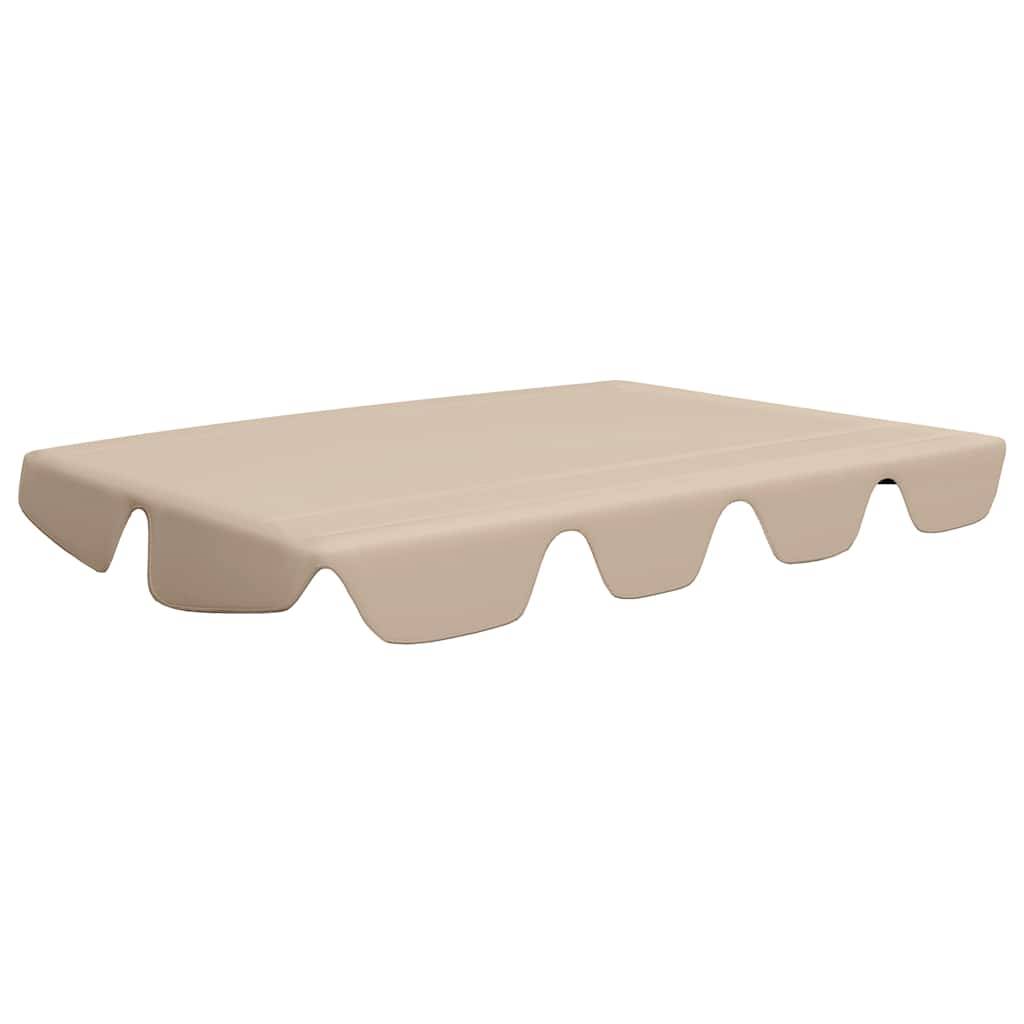 vidaXL Ersatzdach für Hollywoodschaukel Beige 150/130x105/70 cm