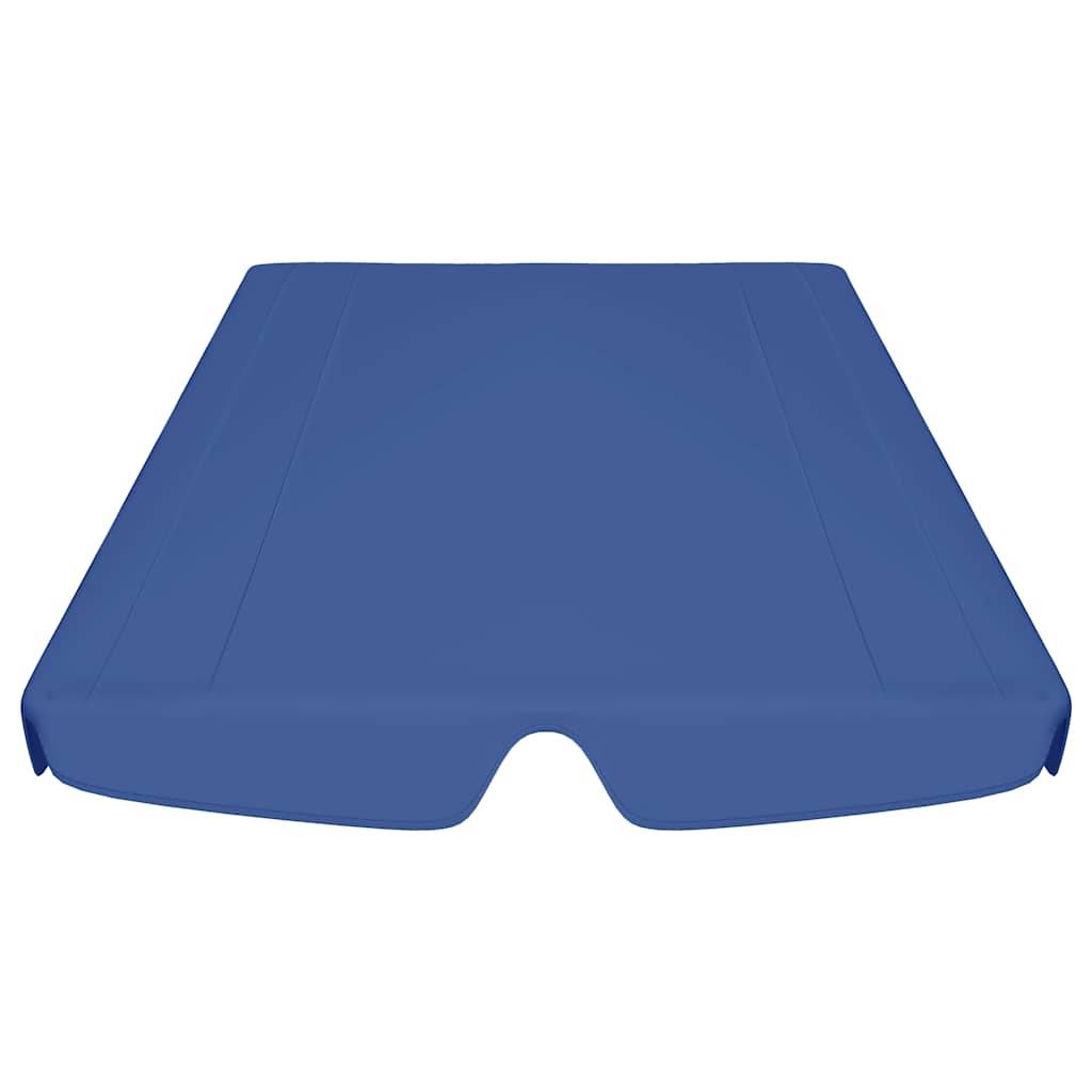 vidaXL Ersatzdach für Hollywoodschaukel Blau 188/168x145/110 cm