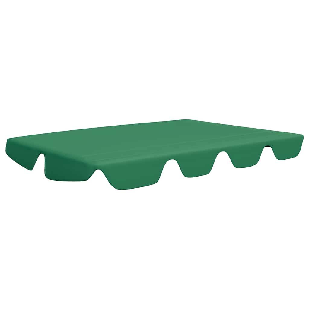 vidaXL Ersatzdach für Hollywoodschaukel Grün 150/130x105/70 cm
