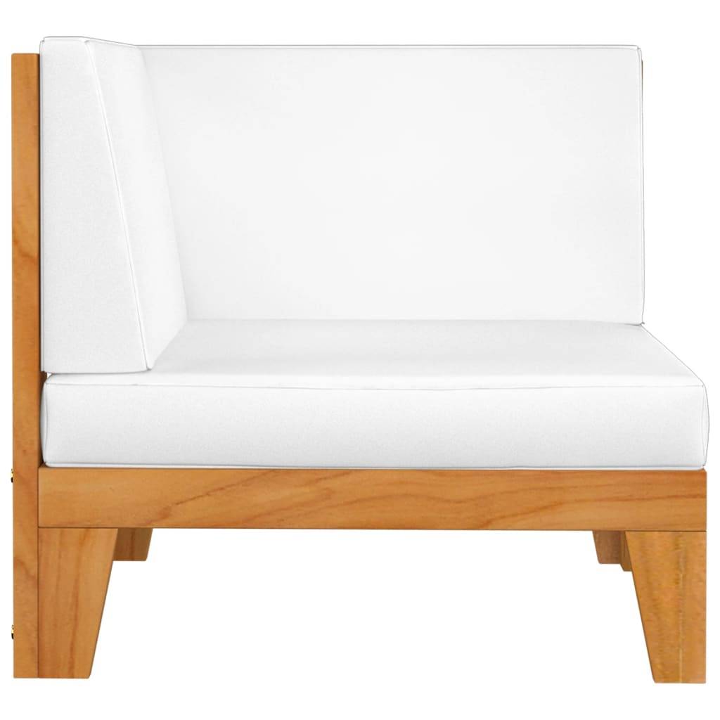 vidaXL 2-tlg. Garten-Lounge-Set mit Auflagen Massivholz Akazie