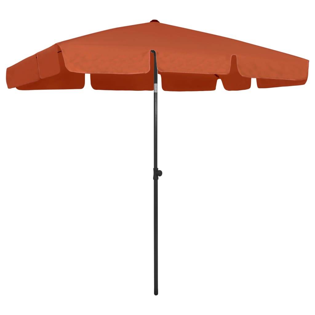 vidaXL Strandschirm Terracotta-Rot 200x125 cm