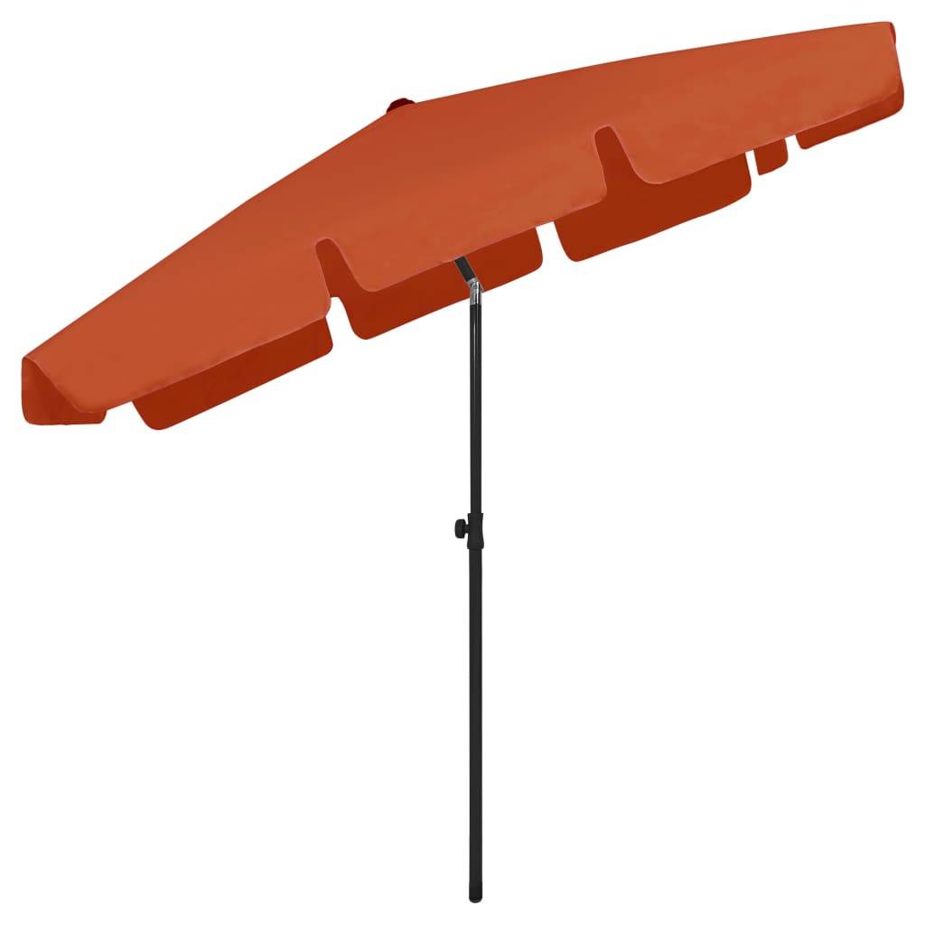 vidaXL Strandschirm Terracotta-Rot 200x125 cm