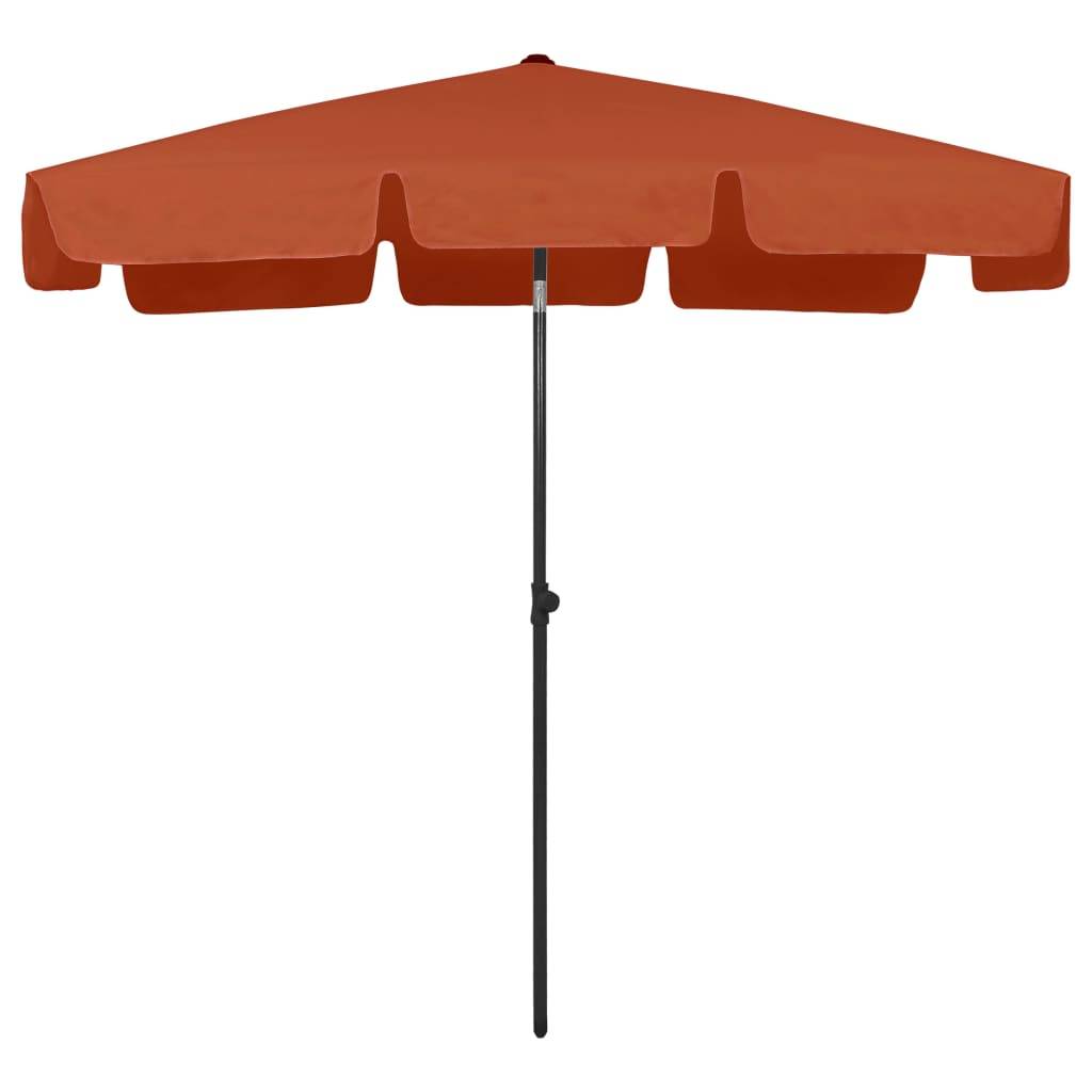 vidaXL Strandschirm Terracotta-Rot 200x125 cm